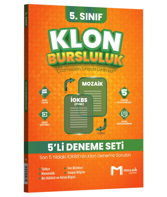 5.SINIF MOZAİK İOKBS KLON 5 Lİ DENEME SETİ - 25-26